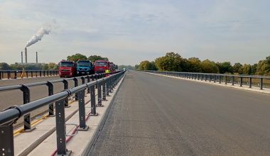 Zatěžkávací zkouška estakády D35 Opatovice